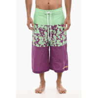 Sorturi de baie Extra-Long Swim Short With Floral Motif Barbati