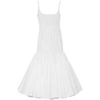 Rochii 'La Robe Agave' White Sleeveless Long Dress With Square Neck And Flared Hem In Cotton Blend Woman Femei