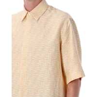 Camasi Fendi pentru Barbati - Camasi Fendi Fendi Ff Jacquard Shirt Yellow Barbati (BM 18173052) - B-mall.ro
