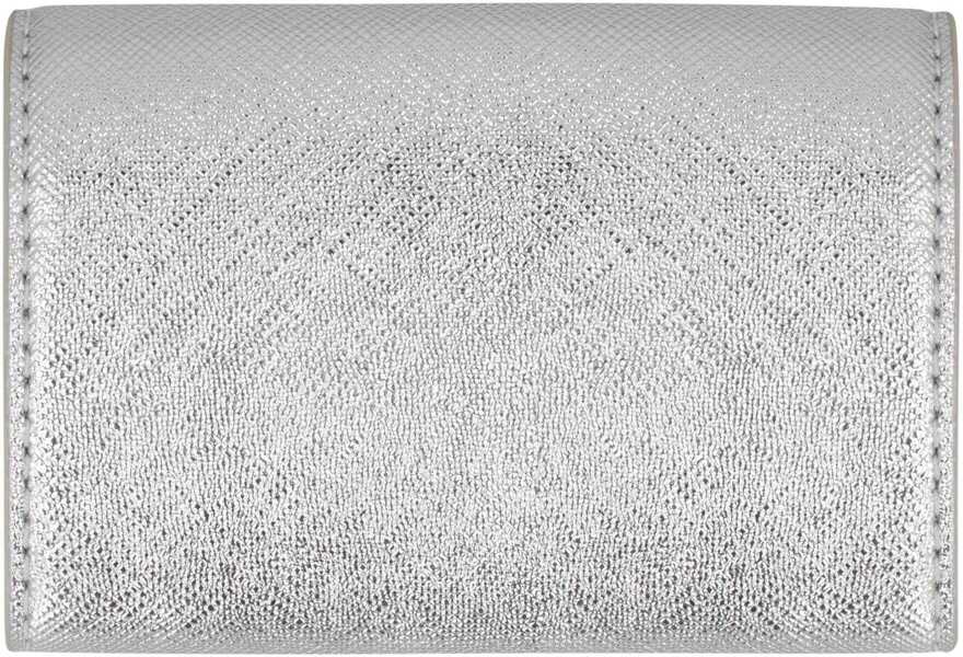 Portofele Marc Jacobs Marc Jacobs Mini Snapshot Leather Wallet SILVER Femei (BM 18173097) 3