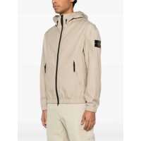 Jachete Stone Island pentru Barbati - Jachete Stone Island Stone Island Hooded Windbreaker Beige Barbati (BM 18173295) - B-mall.ro