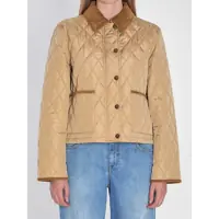 Geci Cropped Quilted Jacket Femei