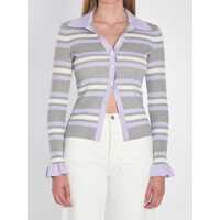 Pulovere Striped Knit Top Femei