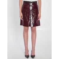 Fuste Leather Mini Skirt Femei