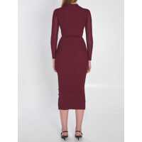 Rochii Self-Portrait Dama - Rochii Self-Portrait Midi Dress With Cut-Out Red Femei (BM 18173589) - B-mall.ro