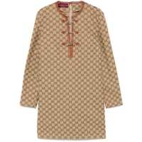 Rochii Gucci Gg Cotton Midi Dress Femei