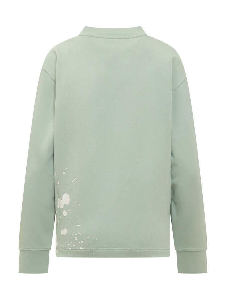 Pulovere Moncler Moncler Sweatshirt With Print GREEN Femei (BM 18174516) 2