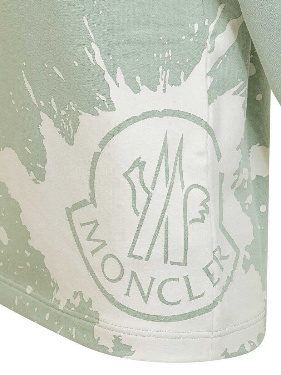 Pulovere Moncler Moncler Sweatshirt With Print GREEN Femei (BM 18174516) 4