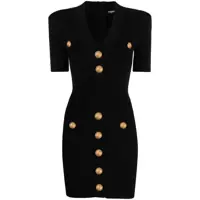 Rochii Balmain Knitted V-Necked Dress Femei