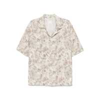 Camasi Emporio Armani Printed Linen Blend Shirt Barbati