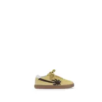 Sneakers Palm Angels New Palm 1 Suede Ocher Yellow - Brown Femei