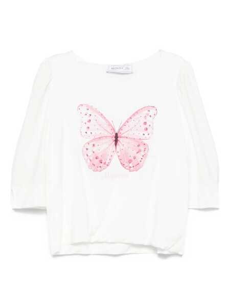 Tricouri Monnalisa JERSEY T-SHIRT White Fete (BM 18177960) 1