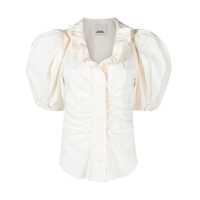 Camasi Isabel Marant Catalia Short Sleeve Cotton Blend Shirt Femei