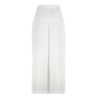 Pantaloni casual 120% LINO Dama - Pantaloni casual 120 LINO 120 Lino Linen Wide Leg Trousers WHITE Femei (BM 18179715) - B-mall.ro
