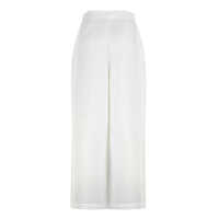 Pantaloni casual 120% LINO Dama - Pantaloni casual 120 LINO 120 Lino Linen Wide Leg Trousers WHITE Femei (BM 18179718) - B-mall.ro
