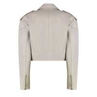 Imbracaminte Dama pagina 515 - Geci HALFBOY Halfboy Leather Jacket Beige Femei (BM 18180306) - B-mall.ro