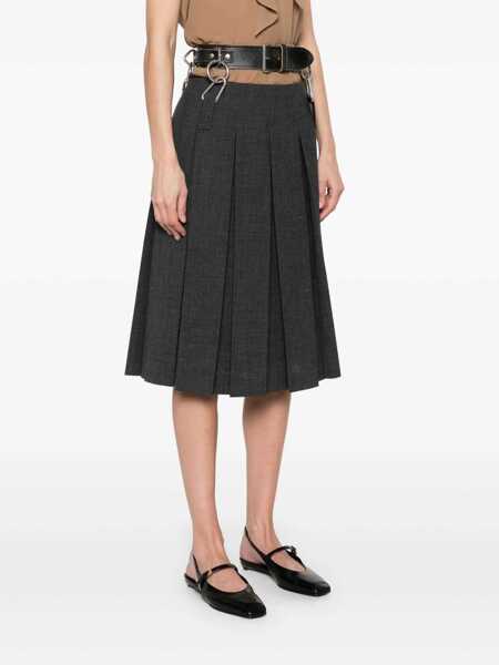 Fuste Prada Prada Skirts GREY Femei (BM 18180456) 3
