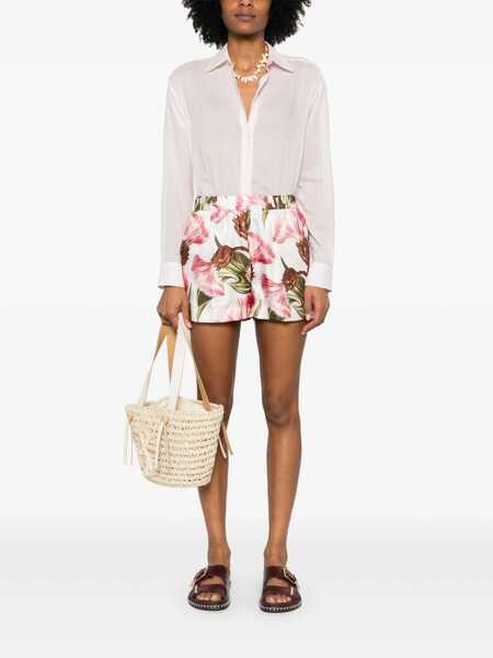 Pantaloni scurti P.A.R.O.S.H. SHORTS White Femei (BM 18180885) 2