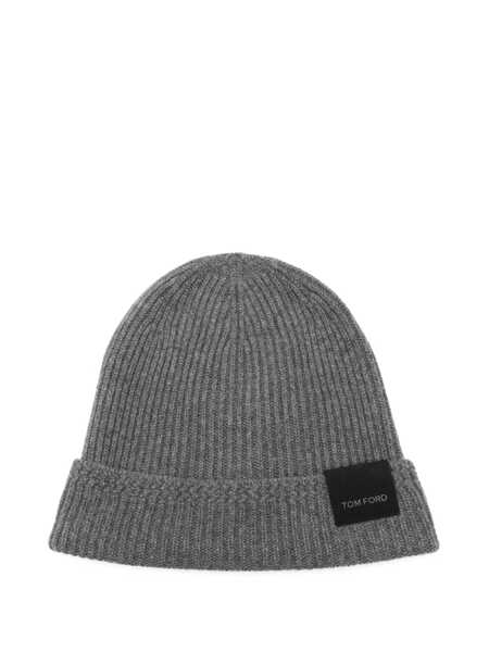 Caciuli Tom Ford Cashmere beanie Grey Barbati (BM 18180996) 1