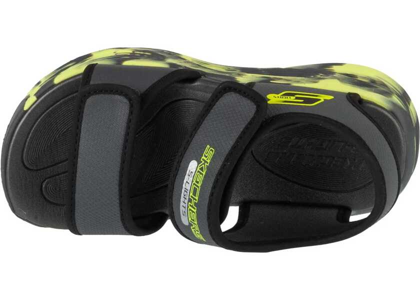 Sandale SKECHERS S-Lights: Sola Glow Sandal - Fusion Brights Grey Baieti (BM 18182812) 3