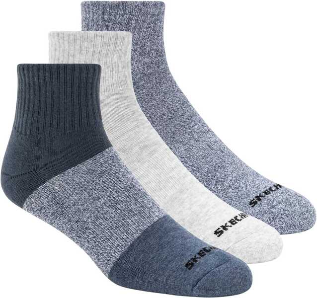 Sosete SKECHERS 3pk Mens Qtr Colorbloc Socks Multicolour Barbati (BM 18182932) 1
