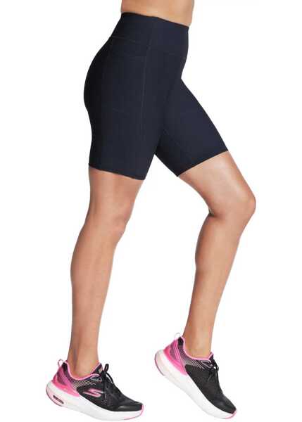 Pantaloni scurti SKECHERS Go Flex Rib High Waisted 8 Inch Bike Short Black Femei (BM 18182959) 2