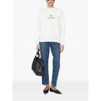 Pulovere ANINE BING Dama - Pulovere ANINE BING Anine Bing White Cotton Sweatshirt WHITE Femei (BM 18186021) - B-mall.ro