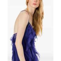 Imbracaminte Dama pagina 602 - Fuste Alberta Ferretti Alberta Ferretti Chiffon Dress BLUE Femei (BM 18186051) - B-mall.ro