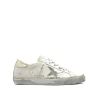Sneakers Golden Goose "Super Star" Leather Upper Laminated Star And Heel Glitter Edge Shoes Femei