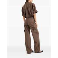 Imbracaminte Dama pagina 551 - Salopete Brunello Cucinelli Brunello Cucinelli Monile Sleeve Suit BROWN Femei (BM 18187665) - B-mall.ro