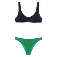 Costume de baie 'Lumiere Sporty' Multicolor Bi-Color Bikini Set In Tech Fabric Woman Femei