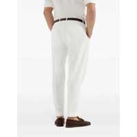 Pantaloni Brunello Cucinelli pentru Barbati - Pantaloni Brunello Cucinelli Brunello Cucinelli Velvet Pants WHITE Barbati (BM 18187836) - B-mall.ro
