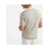 Pulovere Brunello Cucinelli pentru Barbati - Pulovere Brunello Cucinelli Brunello Cucinelli Linen Cotton Sweater Beige Barbati (BM 18187845) - B-mall.ro