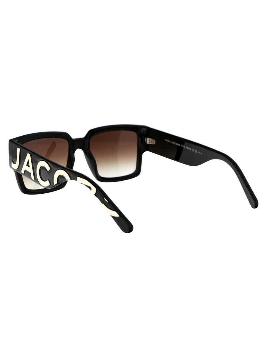 Ochelari de soare Marc Jacobs Marc Jacobs Sunglasses 80SHA BLACK WHTE Femei (BM 18187908) 4