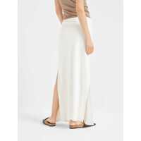 Imbracaminte Dama pagina 602 - Fuste Brunello Cucinelli Brunello Cucinelli Silk Skirt WHITE Femei (BM 18187944) - B-mall.ro