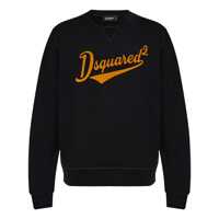 Pulovere DSQUARED2 Black Cotton Sweatshirt Barbati