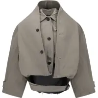 Paltoane Reverse hooded Trench Coat Femei