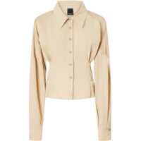 Camasi casual Belted habotai Shirt Femei