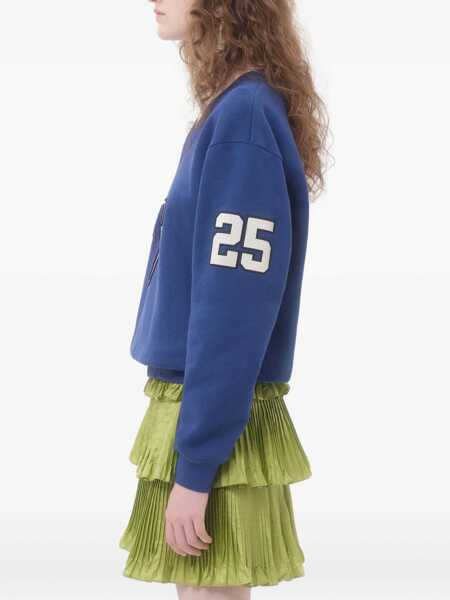 Bluze de trening Valentino Garavani Embroidered Cotton Sweatshirt BLUE Femei (BM 18189211) 4
