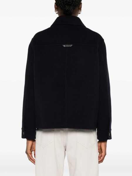 Jachete Brunello Cucinelli Wool Jacket BLU Femei (BM 18189268) 4