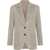 Brunello Cucinelli Ribbed deisgn lurex Jacket NUTSHELL+ARGENTO