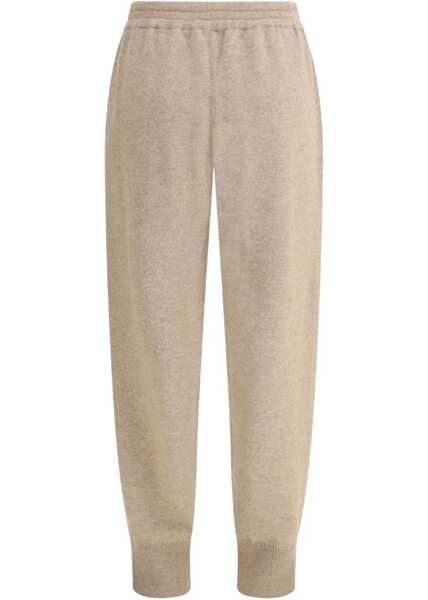 Pantaloni casual Brunello Cucinelli Cashmere Pants BROWN Femei (BM 18189604) 2