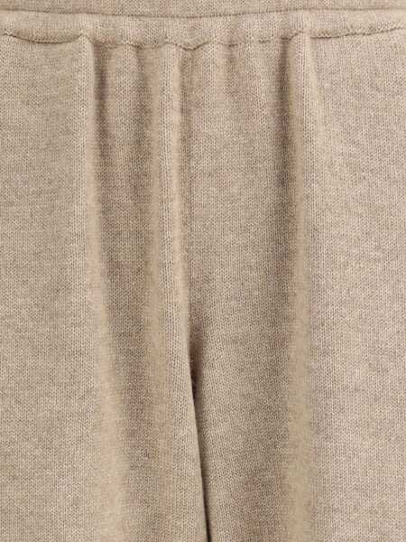 Pantaloni casual Brunello Cucinelli Cashmere Pants BROWN Femei (BM 18189604) 3