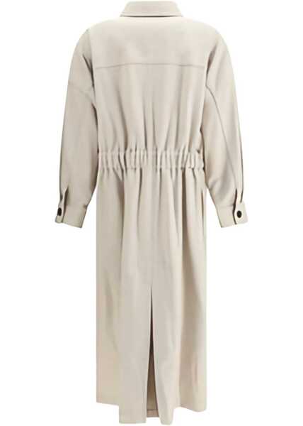 Paltoane Brunello Cucinelli Long Coat BEIGE Femei (BM 18189622) 2