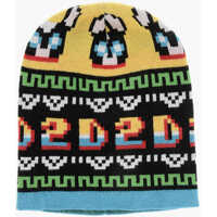 Caciuli Patterned Wool Blend Gaming Beanie Barbati