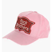 Caciuli Solid Color Rock Brothers Cap With Contrasting Logo Patch Barbati
