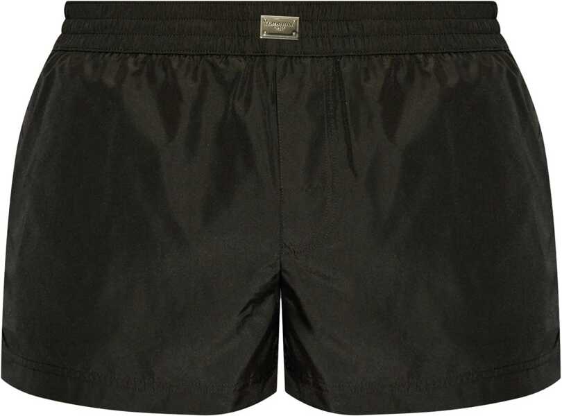 Bermude Dolce & Gabbana Logo Plaque Swimsuit BLACK Barbati (BM 18189994) 1
