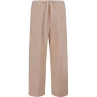 Pantaloni casual Cotton cropped pants Femei