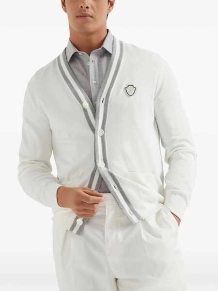 Cardigane Brunello Cucinelli Cotton Cardigan PANAMAGRIGIO Barbati (BM 18190051) 3