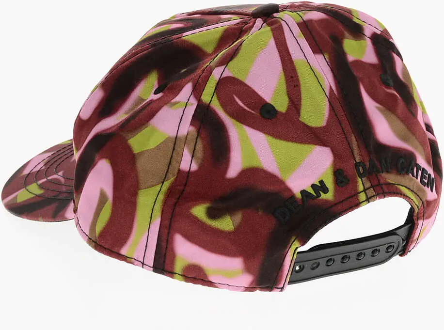 Caciuli DSQUARED2 Spray Effect Nylon Cap With Embroidered Logo Multicolor Femei (BM 18190144) 2